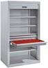 Schwerlastschrank, Rolladen, Zylinderschloss, BxTxH 1100x641x1950 mm, RAL 7035-0