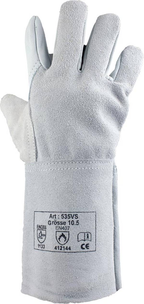Schweißerhandschuhe, EN 420/388/407,Kat.II, Größe 10,5, Länge 350 mm