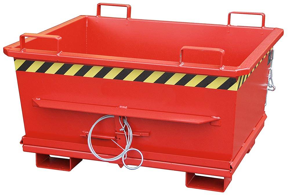 Bauer Klappbodenbehälter BKB 500, lackiert, Feuerrot-0
