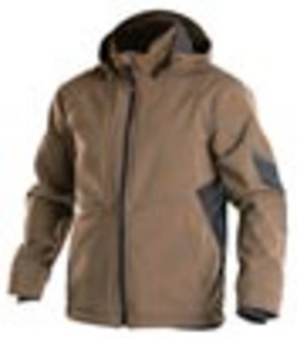 Softshell-Jacke, LEHMBRAUN/ANTHRAZITGRAU, Gr. M