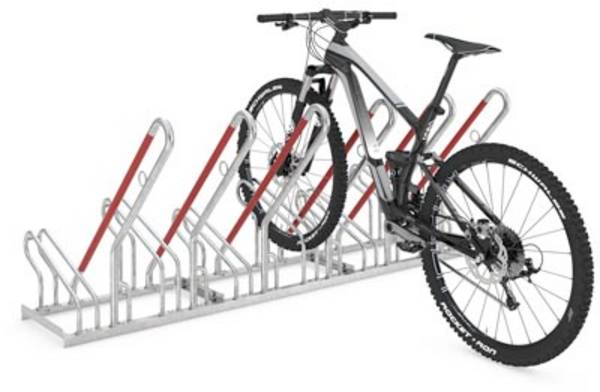 Fahrradständerreihenanlage 2522 XBF 2-s.90Grad verz.Anz.Radstände 12 z.Schr.WSM