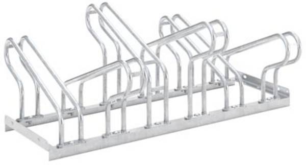 Bügelparker, Stahl verzinkt, zweiseitige Radeinstellung, Radabstand 350 mm, Hoch