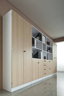Kombiregalschrank 2 FB grau B 40cm 6er-1