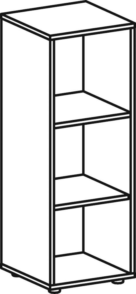 Geramöbel Regal S-343001-A 3OH 40x40cm Justierfüße ahorn-0