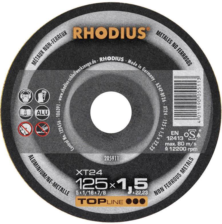 RHODIUS Hochleistungs-Trennscheibe XT24 Rhodius 205911 Durchmesser 125 mm 1 St.