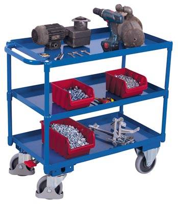 Tischwagen 400 kg 995x695 mm 3 Stahlwannen - Artikel: 7830205465-1
