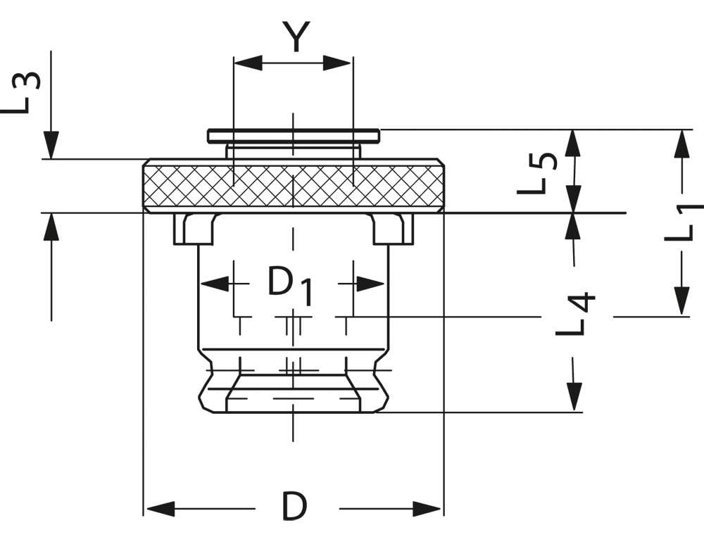 Schnellwechseleinsatz SE 3,5mmx2,7mm Gr.1 f.DIN 371 M3 f.DIN 374/376 M5-1