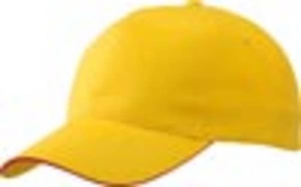 5 Panel Promo Sandwich Cap 5 Panel Promo Cap mit kontrastfarbigem Sandwich rot/gelb, Gr. one size