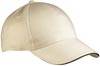 5 Panel Sandwich Cap 5 Panel Cap mit kontrastfarbigem Sandwich blau/braun, Gr. one size