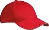 5 Panel Sandwich Cap 5 Panel Cap mit kontrastfarbigem Sandwich weiß/rot, Gr. one size-0