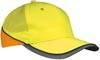Neon-Cap Funktionelles 6 Panel Cap in auffälligen Neonfarben gelb/orange/neon, Gr. one size