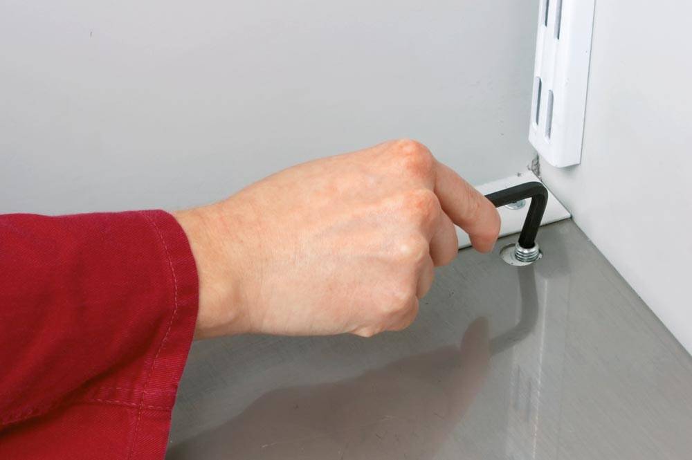 asecos Gasflaschenschrank, 2 x 50 l Gasflaschen, B 700 mm, 1-flügelige Tür rechts, grau-1