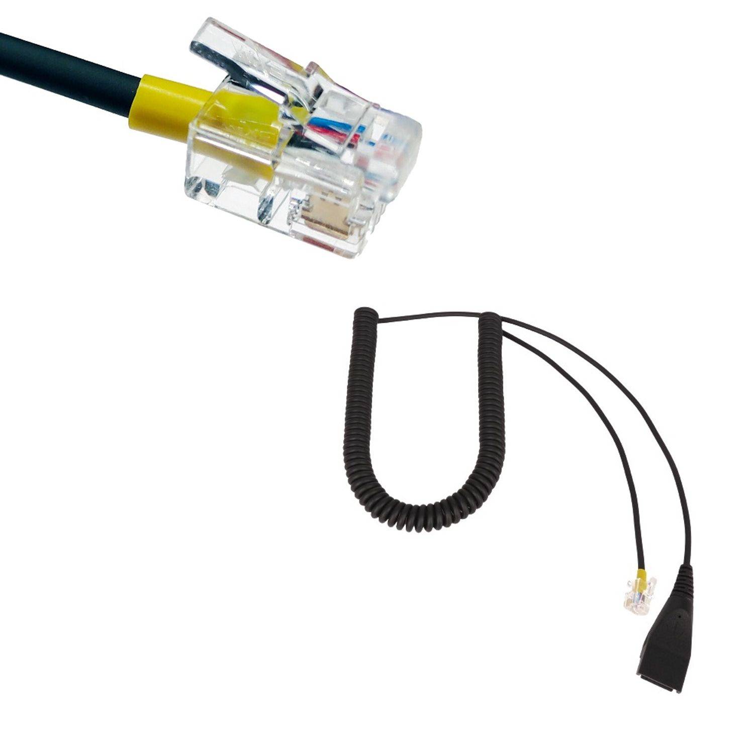 Gequdio RJ-Kabel kompat. mit Mitel Aastra Fanvil Poly Gigset-0