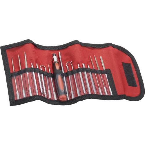 Donau Elektronik Elektronik- u. Feinmechanik Wechselklingen-Set 18teilig Schlitz, Kreuzschlitz Phillips, Innen-Sechsrund...