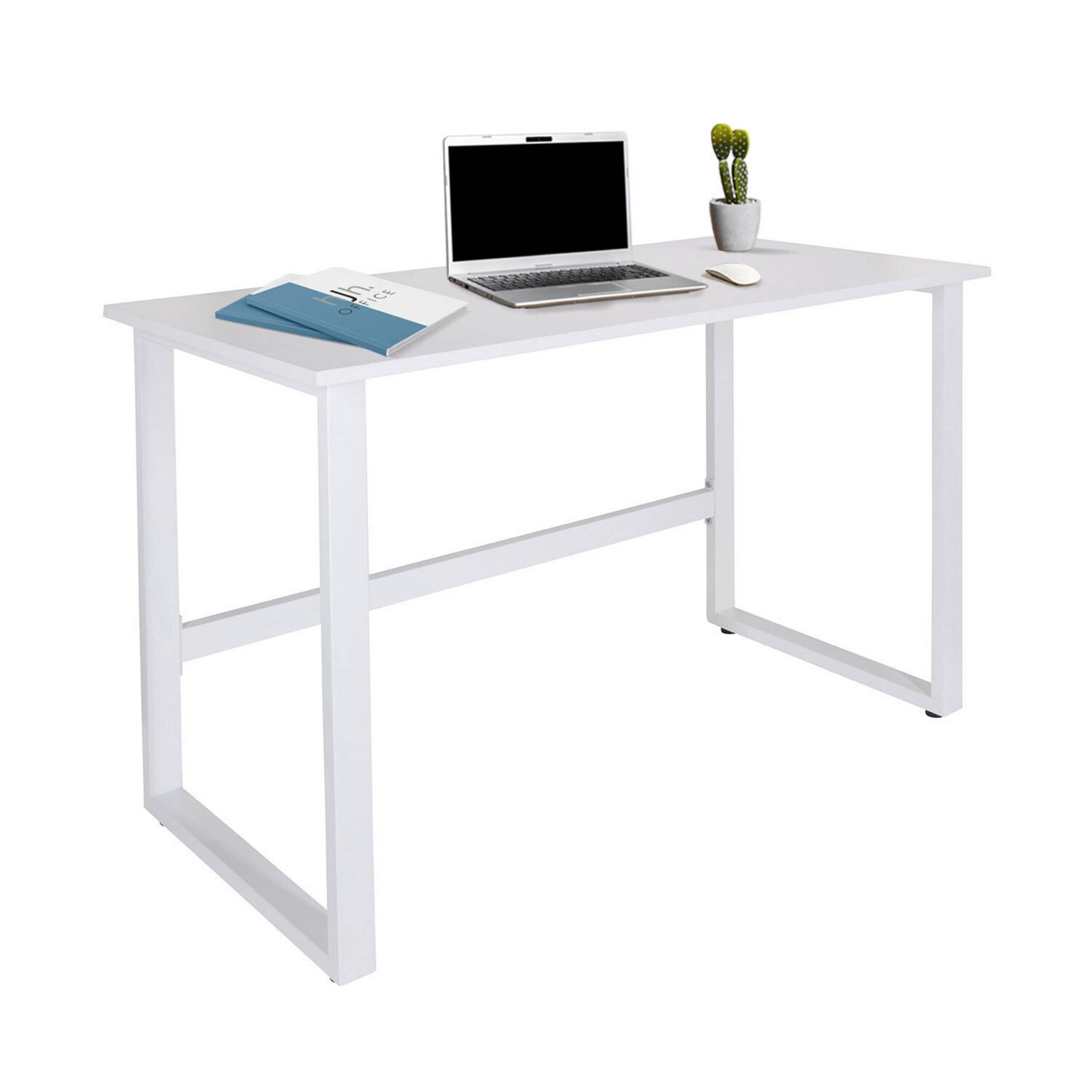Schreibtisch Computertisch WORKSPACE LIGHT I 120 x 60 cm weiß weiß hjh OFFICE