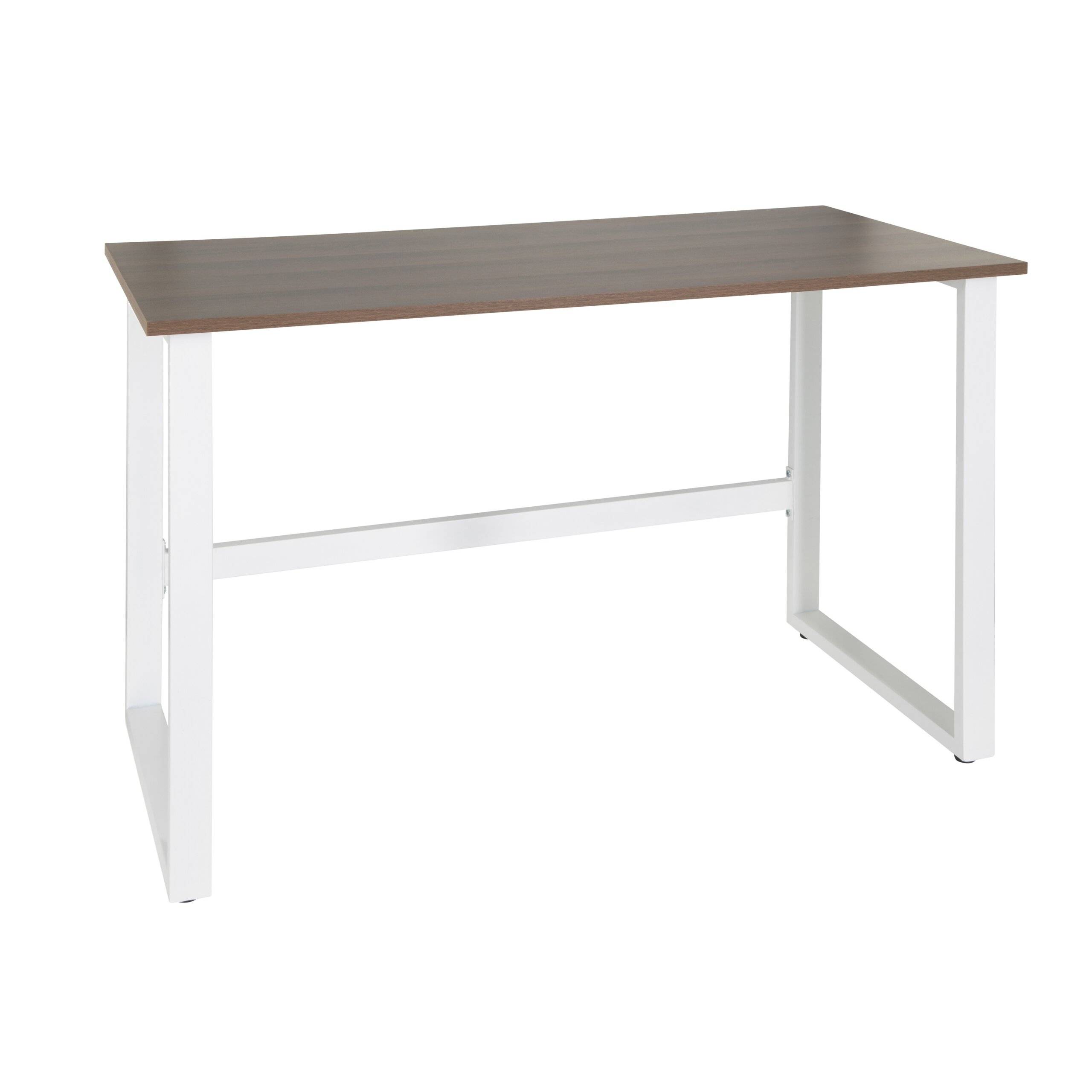 Schreibtisch Computertisch WORKSPACE LIGHT I 120 x 60 cm walnuss weiß hjh OFFICE-3