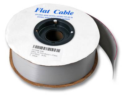 Flachbandkabel AWG 28-40/G 30,5m Rolle, RM 1,27 40pol. Multimedia Serielle und Paralelle Kabel und +-0