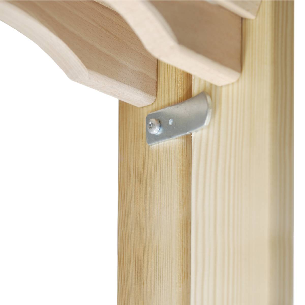 Sprossenstehleiter,beidseitig,2x5 Sprossen,Stand H 0,85m,Holm L 1,52m,2-tlg.,Holz-2