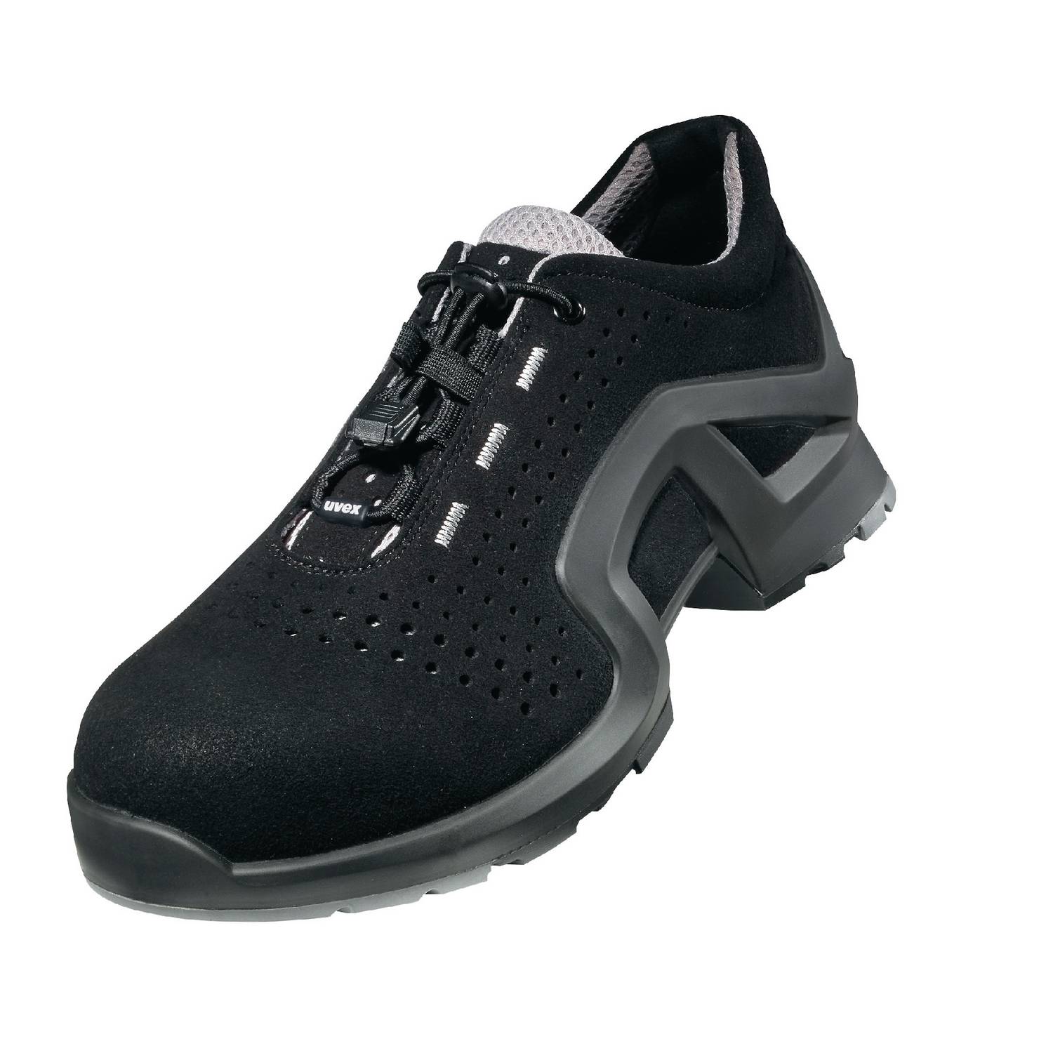 Uvex 1 X-Tended Support Arbeitsschuhe - Sicherheitsschuhe S1 SRC ESD - Schwarz - 45-0