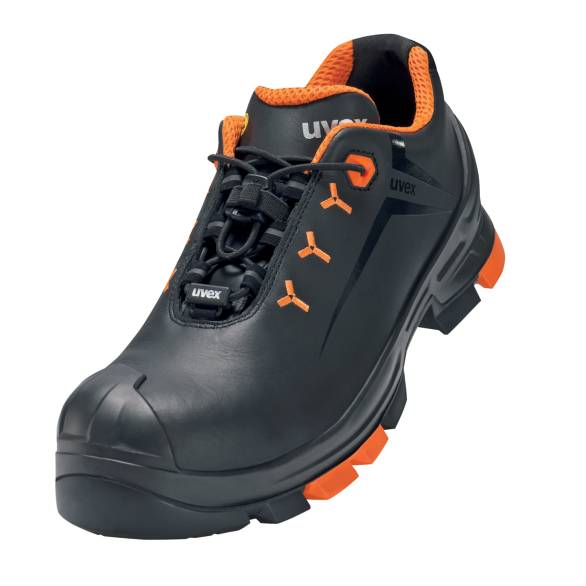 Uvex 2 Arbeitsschuhe - Sicherheitsschuhe S3 SRC ESD - Orange-Schwarz - Weite 12 / Weit - GR - 48-0