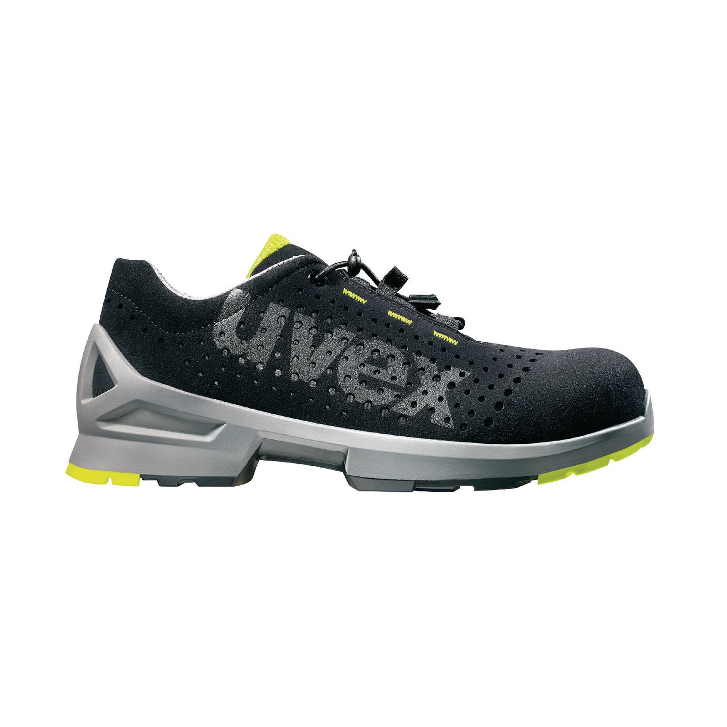 Uvex 1 Arbeitsschuhe - Sicherheitsschuhe S1 SRC ESD - Lime-Schwarz - Weite 12 / Weit - GR - 42-2