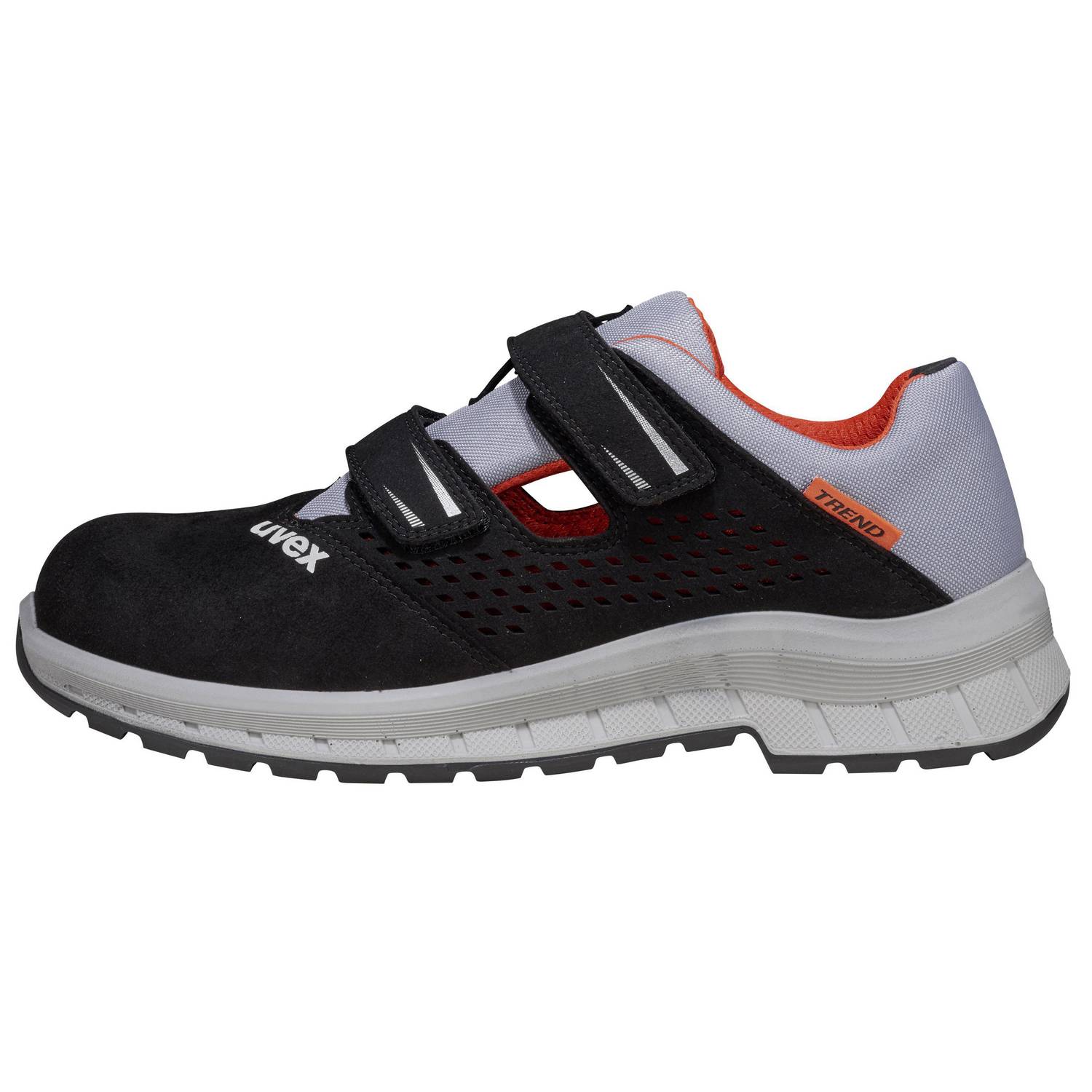 Uvex 2 Trend - Sicherheitssandalen S1P SRC ESD - Grau-Orange/Schwarz - Gr. 38-4