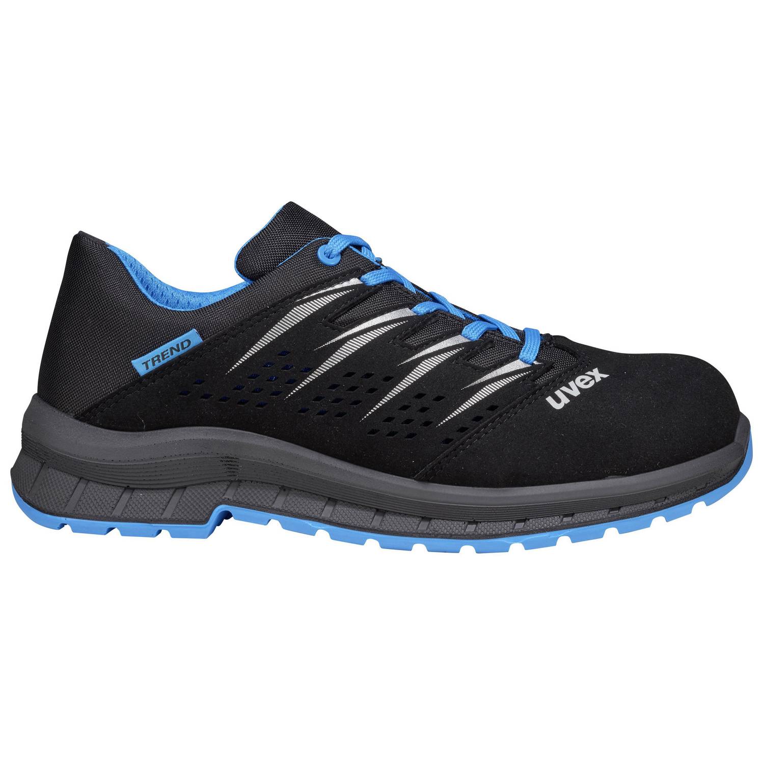Uvex 2 Trend BOA - Sicherheitsschuhe S1 SRC ESD - Schwarz/Blau - Gr. 42-4