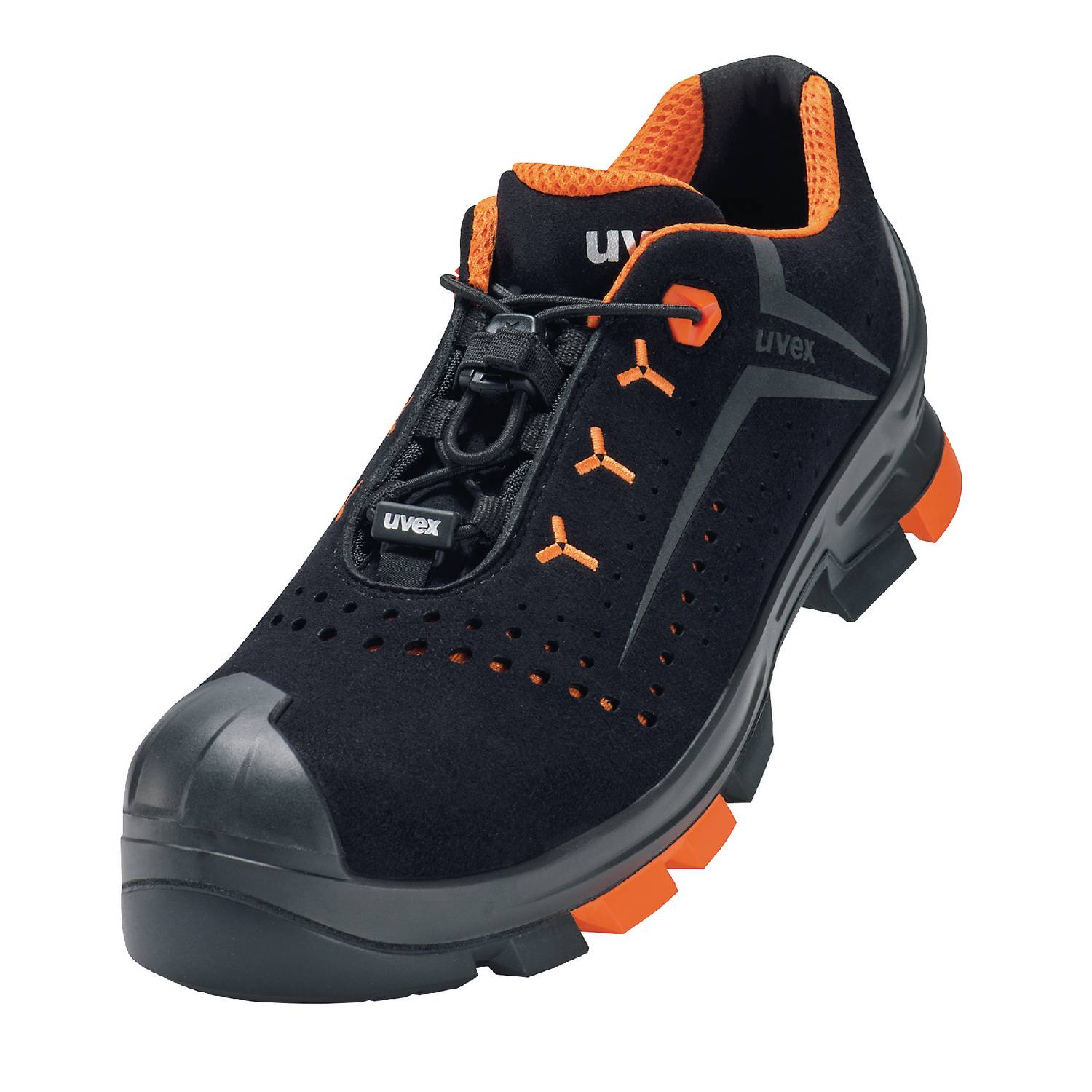 Uvex 2 Arbeitsschuhe - Sicherheitsscuhe S1 P SRC ESD - Orange-Schwarz - Weite 14 / Extra Breit - 45-0