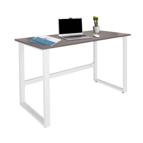 Schreibtisch Computertisch WORKSPACE LIGHT I 120 x 60 cm grau weiß hjh OFFICE