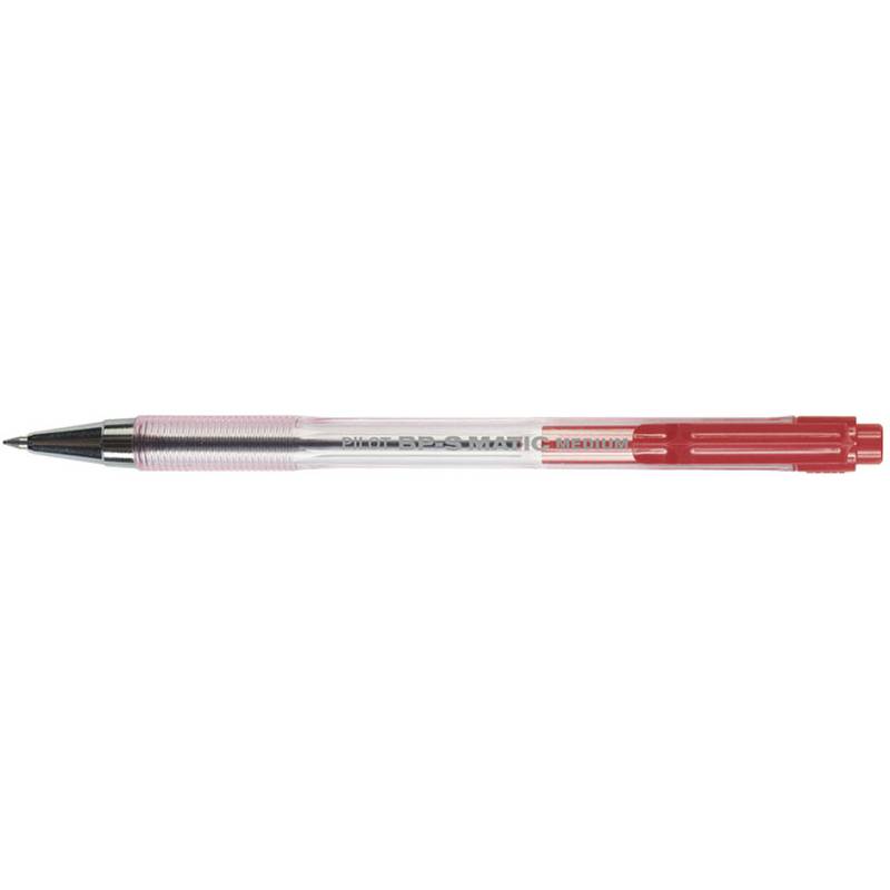 PILOT Druckkugelschreiber BPS-Matic Medium, rot-0