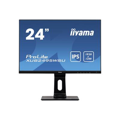 iiyama ProLite XUB2495WSU-B3 - LED-Monitor - 61.13 cm (24.1) - 1920 x 1200 Full HD (1080p) @ 60 Hz - IPS - 300 cd/m²