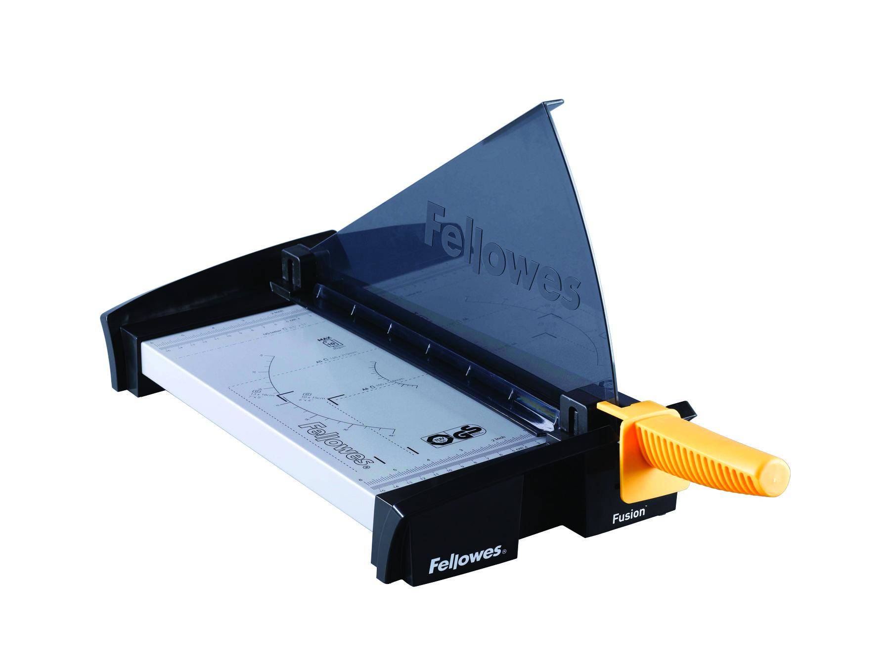Fellowes Hebel-Schneidemaschine Fusion, DIN A4, schwarz/gelb (5300802)-2