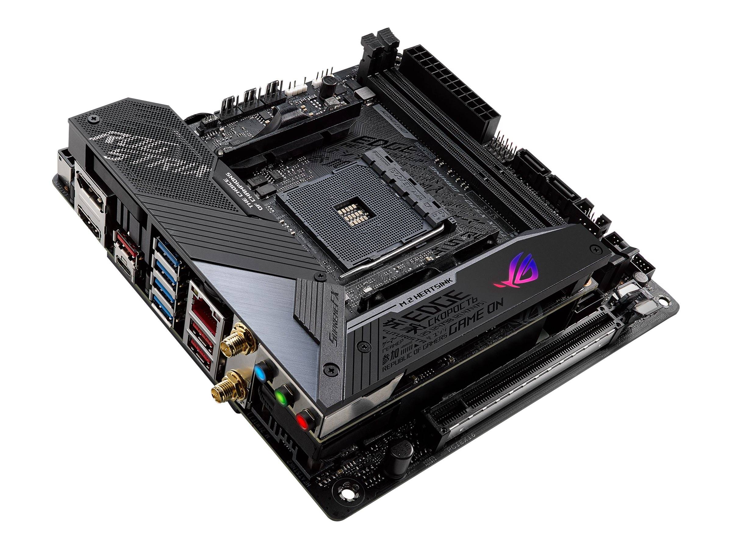 ASUS ROG Strix X570-I Gaming - Motherboard - Mini-ITX - Socket AM4 - AMD X570 Chipsatz - USB-C Gen2, USB 3.2 Gen 1, USB-1