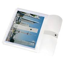 Dokumententasche DIN A4 Abheftrand PP transparent-2