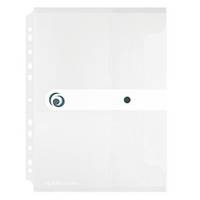 Dokumententasche DIN A4 Abheftrand PP transparent-3