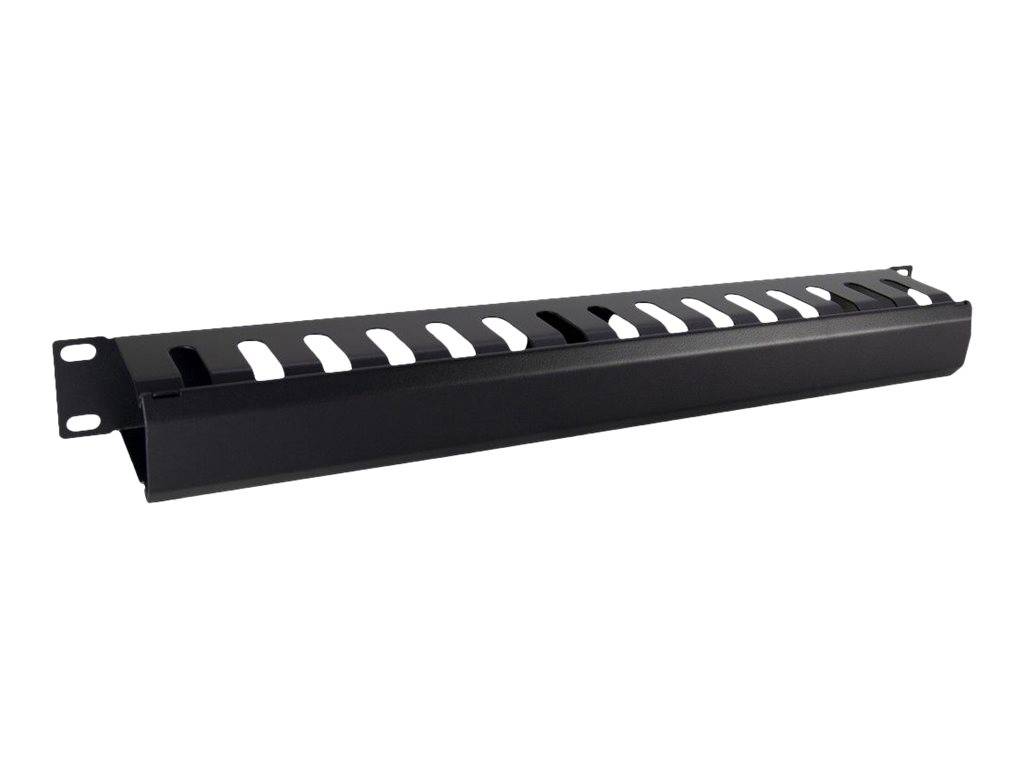 Inter-Tech - Rack Kabelmanagement-Kabelkanal - Schwarz, RAL 9005 - 1U - 48.3 cm (19"")-4