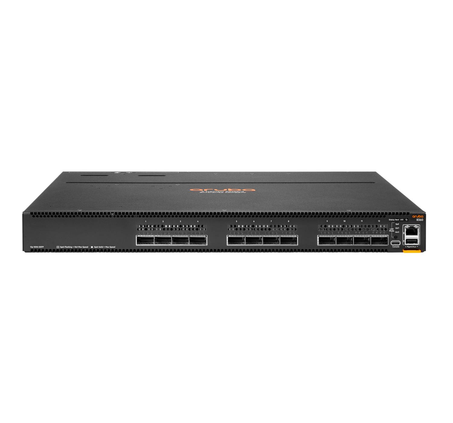 HPE Aruba 8360-12C - Switch - L3 - managed - 12 x 100 Gigabit QSFP28 / 40 Gigabit QSFP+-1
