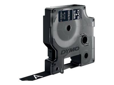 DYMO D1 - Selbstklebend - Weiß auf Schwarz - Rolle (1,2 cm x 3 m)-1