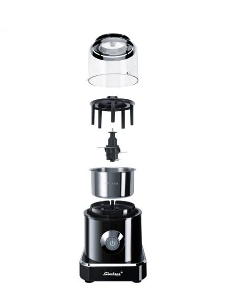Steba MG 500, 0,5 l, Schwarz, Edelstahl, Edelstahl, Edelstahl, Tasten, 500 W-3