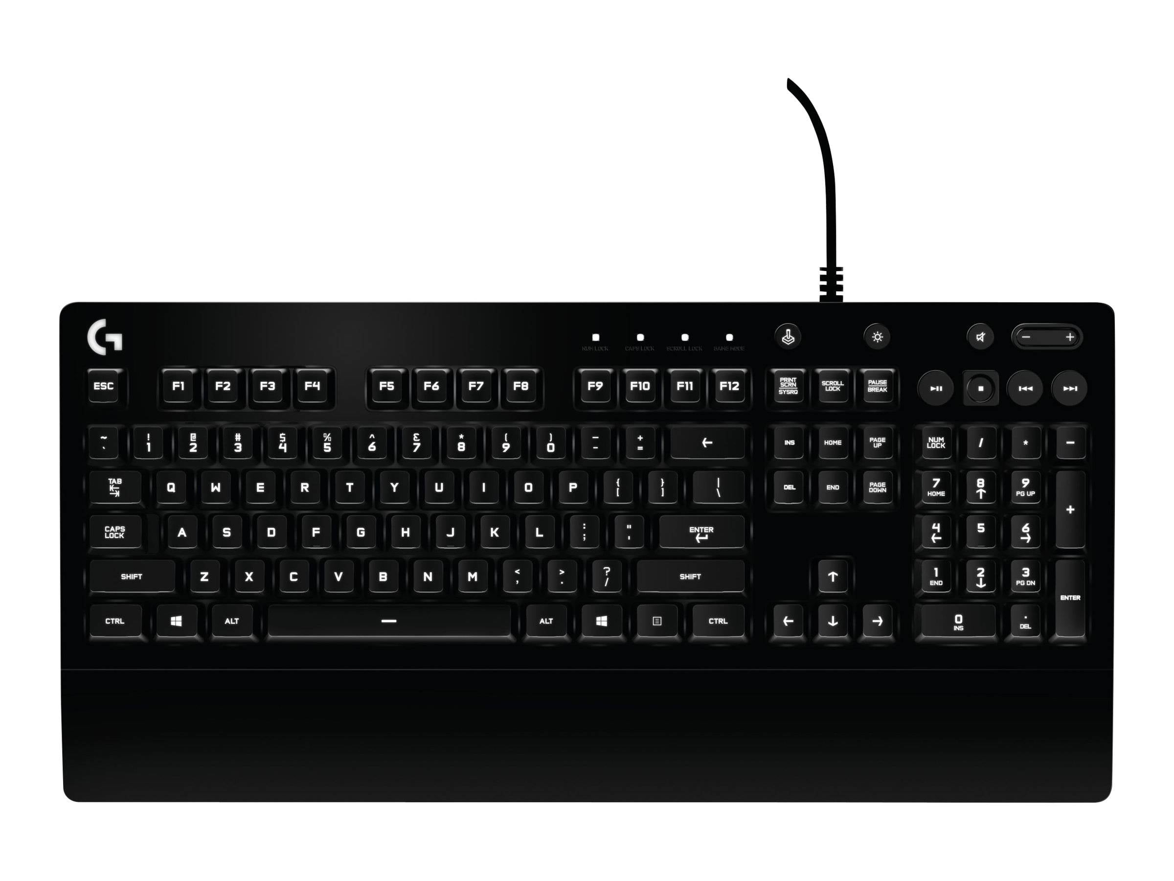 Logitech Gaming G213 Prodigy USB Gaming-Tastatur Deutsch, QWERTZ Schwarz Beleuchtet, Spritzwassergeschützt-2