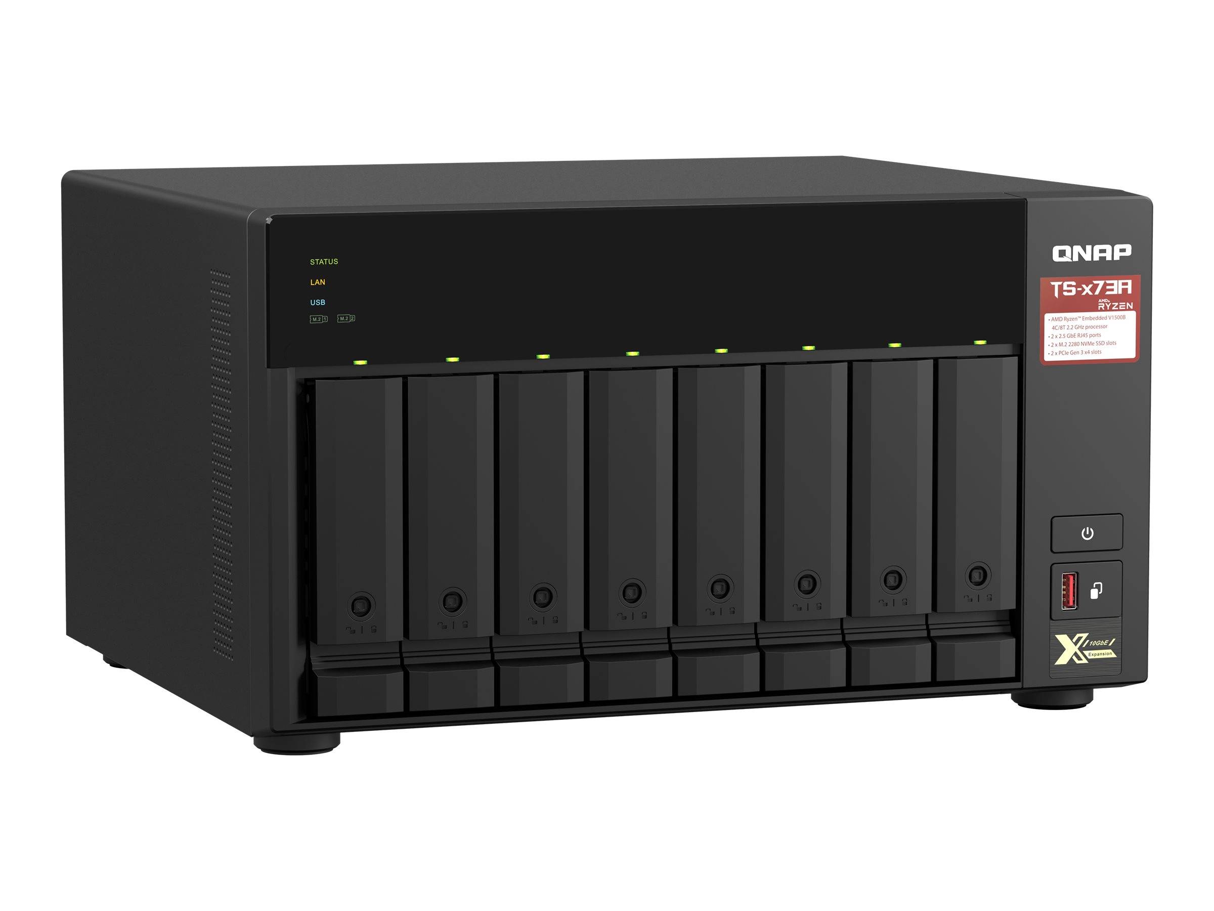 QNAP TS-873A - NAS-Server - 8 Schächte - SATA 6Gb/s-3