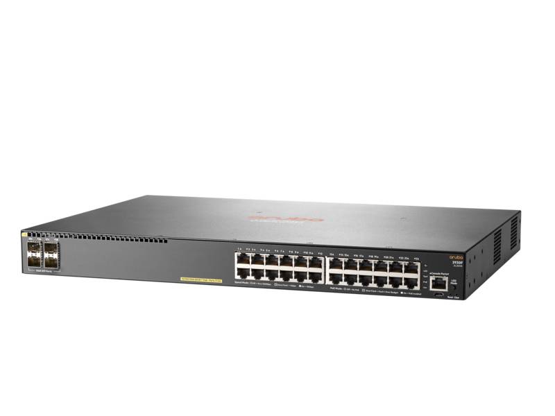 HPE Aruba 2930F 24G PoE+ 4SFP - Switch - L3 - managed - 24 x 10/100/1000 (PoE+)-2