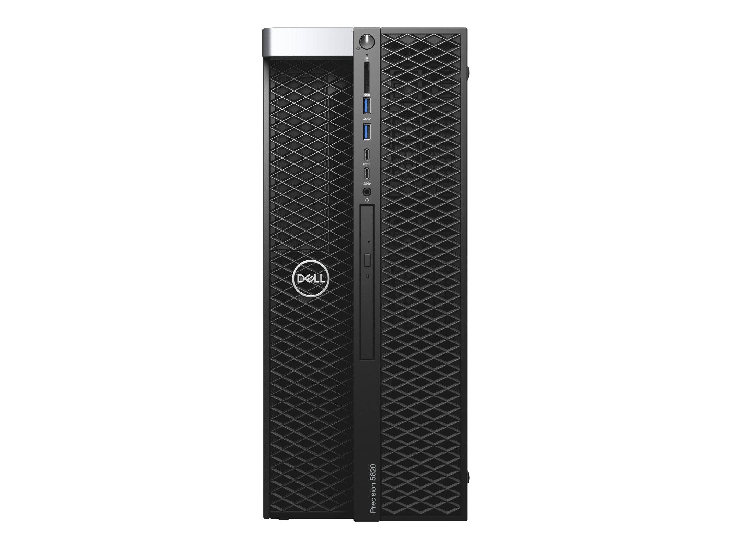 Dell Precision 5820 Tower - Mid tower - 1 x Xeon W-2235 / 3.8 GHz - vPro - RAM 32 GB - SSD 512 GB - DVD-Writer - RTX A50-4