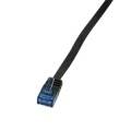 LogiLink U/UTP Flach-Patchkabel, Kat. 5e, 10,0 m, schwarz-3