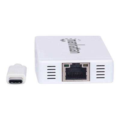 Manhattan USB-C Dock/Hub, Ports (x4): Ethernet and USB-A (3)