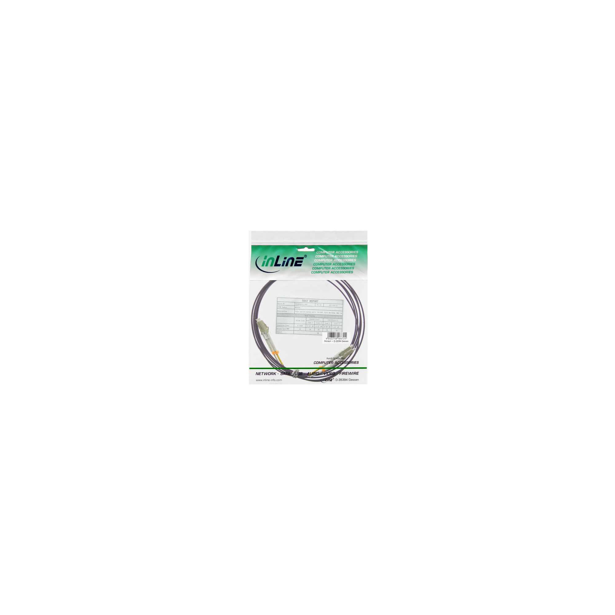 InLine® LWL Duplex Kabel, LC/LC, 50/125µm, OM4, 3m-3