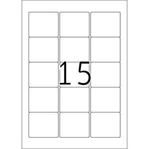 HERMA Special - Papier - matt - permanent selbstklebend - weiß - 59 x 50 mm 375 Etikett(en) (25 Bogen x 15)-2