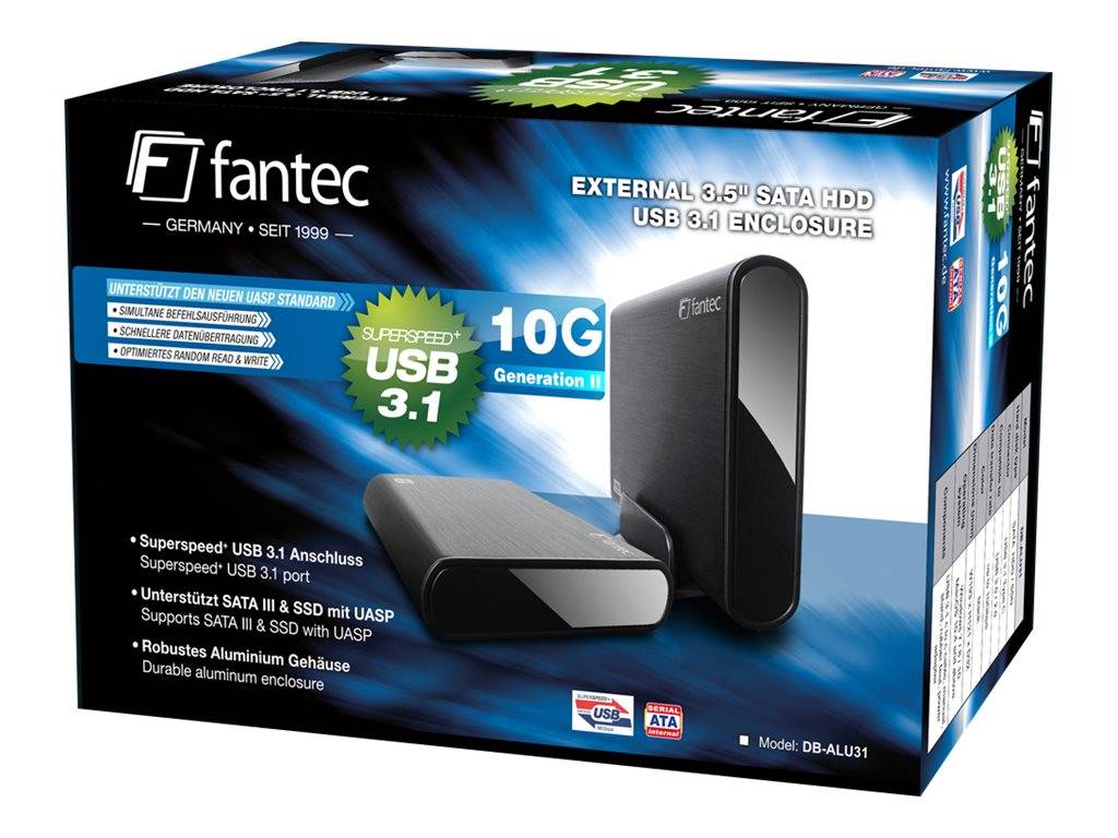 FANTEC DB-ALU31 - Speichergehäuse - 3.5" (8.9 cm)-4