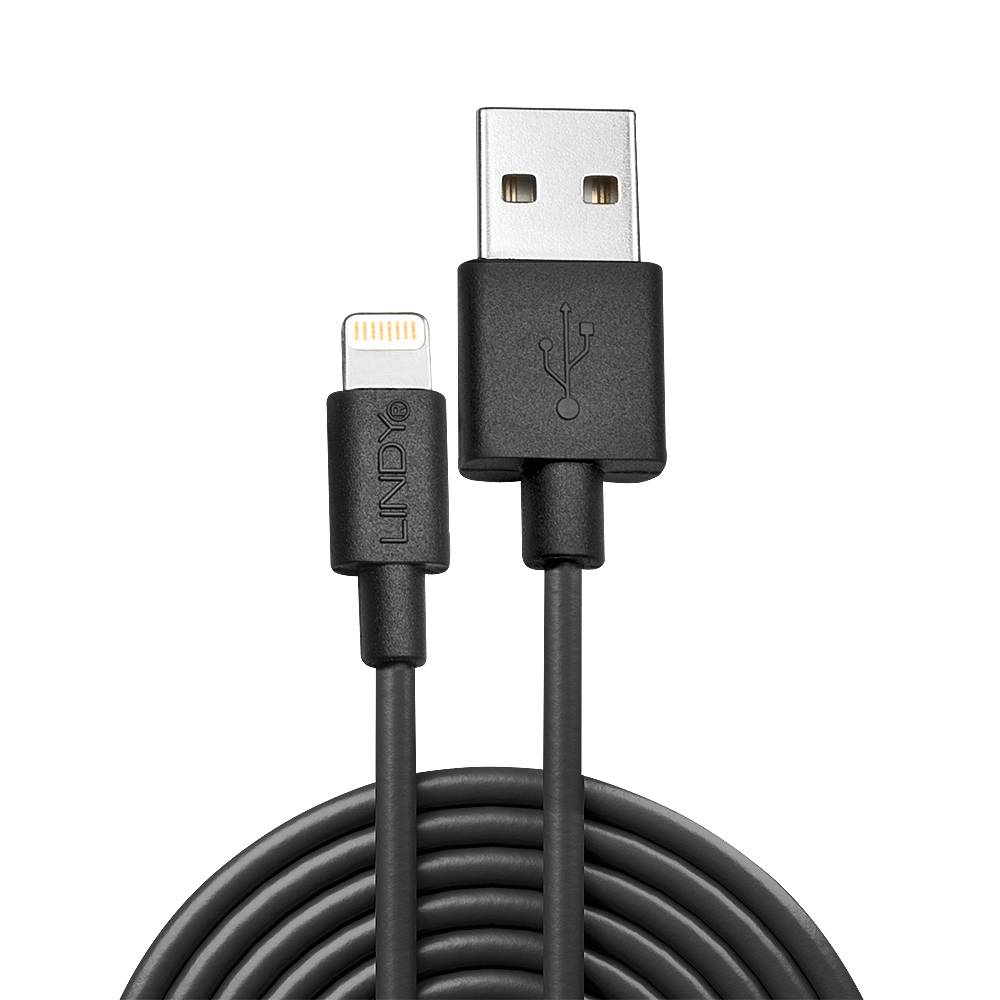 Lindy 31321 2m USB an Lightning Kabel, schwarz-2