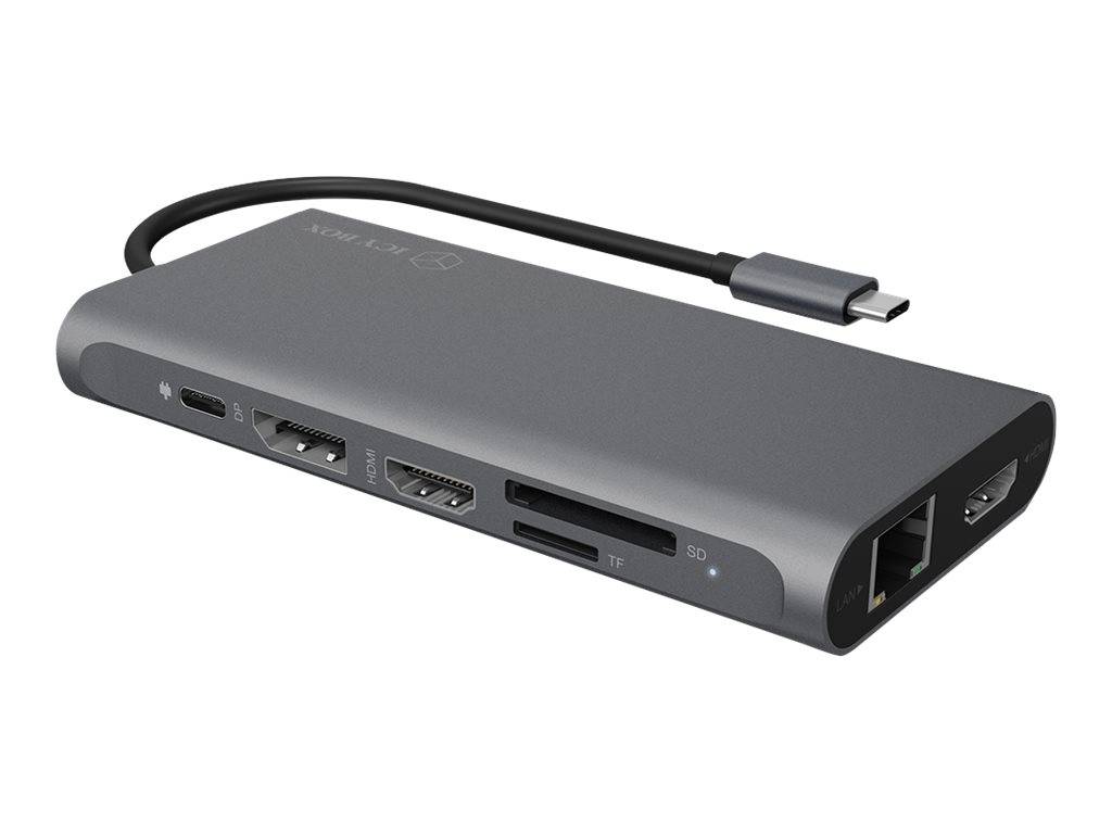 IB-DK4050-CPD, 12 in 1 USB Type-C® Notebook DockingStationk 2x HDMI 4K60Hz, 1x DP 4k60Hz-1